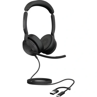 Image de Jabra Evolve2 50 Casque Avec fil Arceau Bureau/Centre d&#039;appels USB Type C / A Bluetooth Noir Neuf