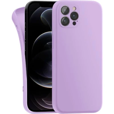 Image de MyGadget Coque Compatible avec Apple iPhone 12 Pro Max Case TPU Souple &amp; Soft Cover Protection Extra Fine Légère Étui Coloré Anti Choc et Rayures Violette