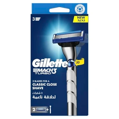 Image de Mach3 Turbo 3D shaver + 2 têtes