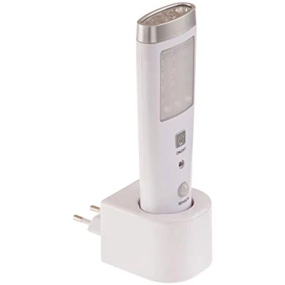 Image de Mueller Licht Casto 27700012 Veilleuse LED cylindrique avec détecteur de mouvement Blanc lumière du jour