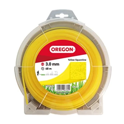 Image de Oregon Fil de Coupe Carré en Nylon pour Bordures et Débrousailleuses, Qualité Professionnelle, Convient à la Majorité des Débroussailleuses, 3.0 mm x 48 m (69 420 Y)