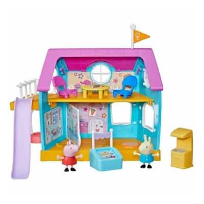 Image de Peppa Pig Peppa&#039;s Club Kids Only Clubhouse Jouet préscolaire ; Effets sonores 2 Figurines, 7 Accessoires à partir de 3 Ans