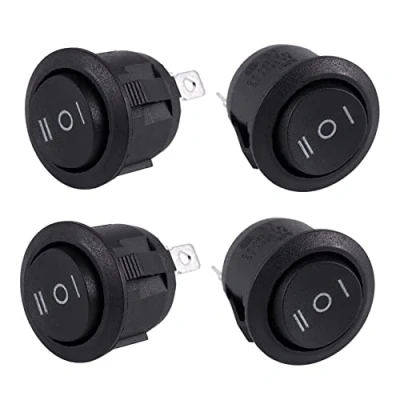 Image de ISTOVO 4 X AC 6A / 250V 10A 125V 3 Broches SPDT ON/OFF/ON Positions Rond Bateau Interrupteur A Bascule