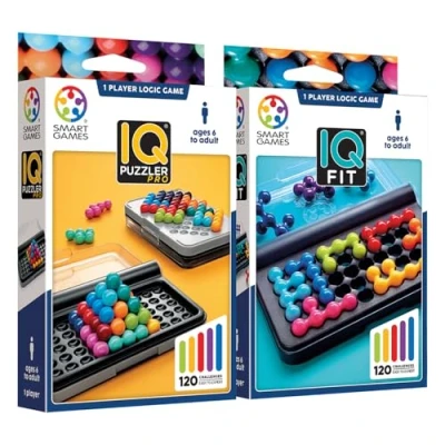Image de Smart Games IQ Puzzler Pro + Fit Jeu De Societe Enfant 6 Ans Puzzle Jeux Société pour Enfants Voyage