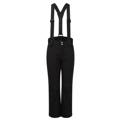 Image de Dare 2b Outmove II Pantalon de Ski Imperméable, Isolant et Respirant avec Coutures Cousues collées, Bretelles détachable Guêtres Intégrées Salopettes Enfant Black FR: 2XL (Taille Fabricant: 11 12)