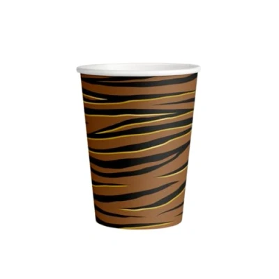 Image de Gobelets à imprimé tigre 250ml 8 pièces