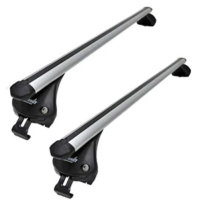Image de Summit SUP 957A Lot de 2 Barres Toit intégrées en aluminium pour Voitures avec Rails roulement