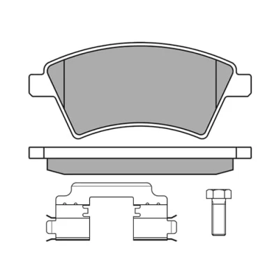 Image de MEYLE 025 243 9116/W Jeu de plaquettes frein ORIGINAL Quality Essieu avant avec indicateur d&#039;usure tôle anti bruit SUZUKI: SX4 I 5 portes