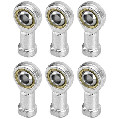 Image de QWORK® 6 Pièces 8mm Embout Roulement à Rotule M8 x 1.25, Femelle Filétage Auto Lubrifiantes