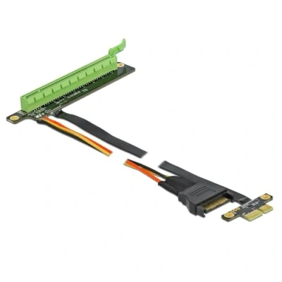 Image de DeLOCK Carte d&#039;adaptation PCI Express x1 à x16, avec câble flexible de 30 cm Neuf
