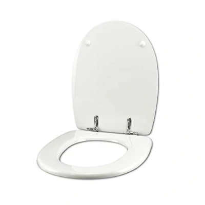 Image de Abattant WC pour GEBERIT SPHINX MILANO BLANC charnière chrome normal ou ralenti soft close