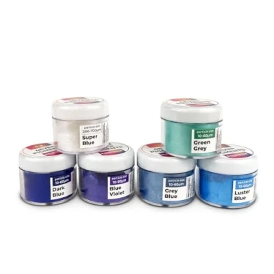 Image de WINTER SET 6 pigments d&#039;hiver, colorants naturels à effet hivernal, poudre colorante pour savon, slime, résine époxy, bougies et autres matériaux.
