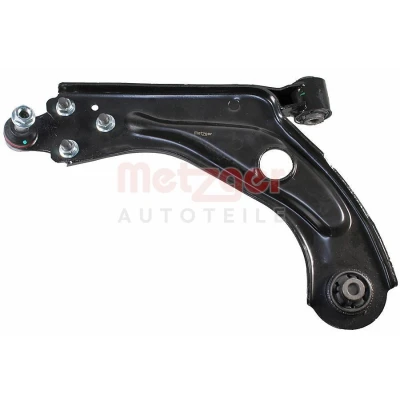 Image de METZGER 58157101 Bras de suspension avec rotule suspension, support en caoutchouc Essieu avant gauche barre oscillant transversal Acier