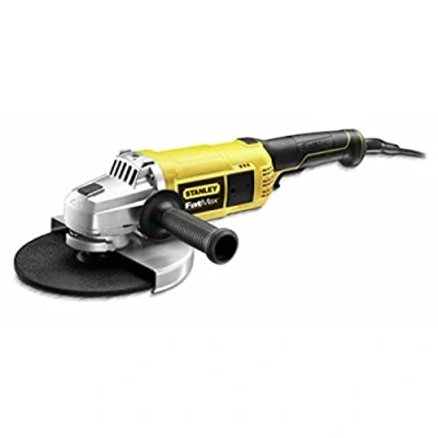 Image de Stanley FATMAX Meuleuse Filaire 2200W 230Mm Poignée Latérale 3 Positions Performance de Coupe Optimale Robuste et Ergonomique Carter en Aluminium Avec 1 Clé Pour Changer Disque FME841 QS