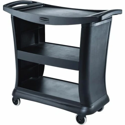 Image de Rubbermaid Commercial Products FG9T6800BLA Chariot de Service Executive, Noir