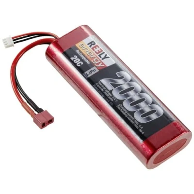 Image de Reely Pack de Batterie (LiPo) 7.4 V 2000 mAh Nombre cellules: 2 20 C hardcase système d&#039;enfichage en T