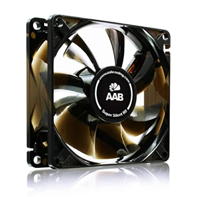 Image de AABCOOLING Super Silent R8 80mm Ventilateur pour Boîtier PC Silencieux et Efficace avec 4 Pads Anti Vibrations 12V Ventilation 8cm Ventilo Fan 33 m3/h ou 25 13,9 dB(A) 8,9
