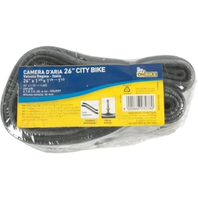 Image de Chambre à air pour vélo Simple E.R.T.R.O. 37 590, 26 po x 1 3/8
