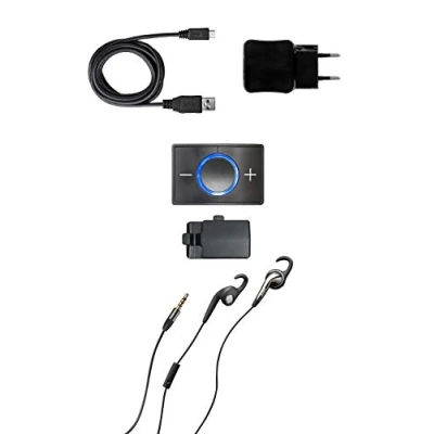 Image de CEECOACH Uni Kit de Communication Bluetooth Unique et interphone pour Sports d&#039;équitation d&#039;hiver industriels Noir