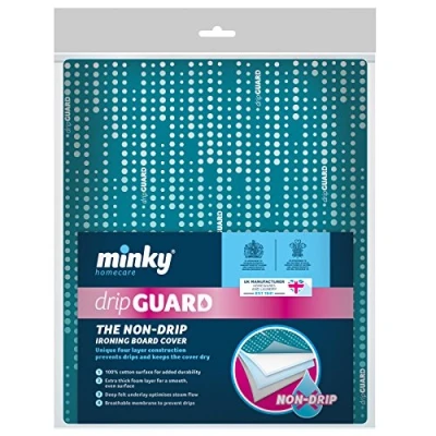 Image de Minky Housse de Planche à Repasser Pro Steam Generator DripGuard Verte, 122 x 38 cm jusqu&#039;à 43