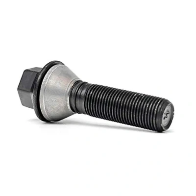Image de Boulon de roue H&amp;R conique avec col mobile M14x1.25 Longueur 48mm Noir (p.e. compatible BMW)