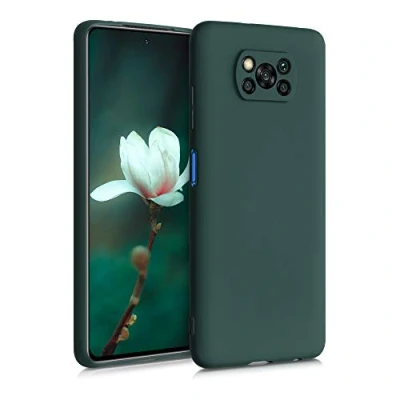 Image de kwmobile Housse Compatible avec Xiaomi Poco X3 NFC/Poco Pro Coque de téléphone Protection Souple en Silicone Vert Mousse