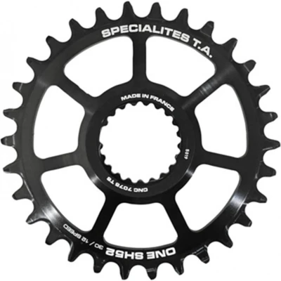 Image de Plateau disque de vélo mono direct mount Specialités T.A. VTT Shimano XTr M9100 XT M8100 Slx M7100 TA One Sh52 Comp M900 10 11 12V.