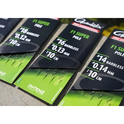 Image de Gamakatsu Pro Commercial Coars F1 Super Pole Sans Ardillon 15cm (8pcs) Maat : haak 16 0.13mm