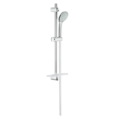Image de GROHE Euphoria 110 Duo Ensemble de Douche (Pommeau 2 jets, Barre 60cm, Flexible 1.75m, Tablette), Chromé, 27230001
