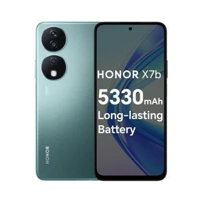 Image de HONOR X7b Téléphone portable déverrouillé, triple caméra 108 MP, écran Fullview de 6,8&quot; 90 Hz, 6 Go + 128 Go, Android 13, double SIM, vert émeraude