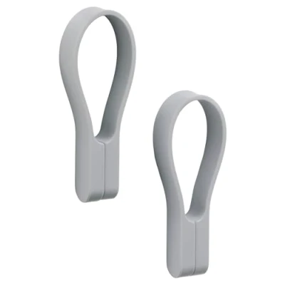 Image de Zone Denmark Porte serviettes magnétique Loop, Lot de 2 Gull grey