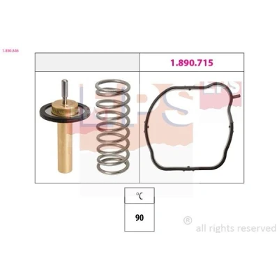 Image de FACET 7.8846 Thermostat d&#039;eau 90 Made in Italy OE Equivalent sans boîtier VOLVO: V50, V40 3/5 portes, XC70 II Break