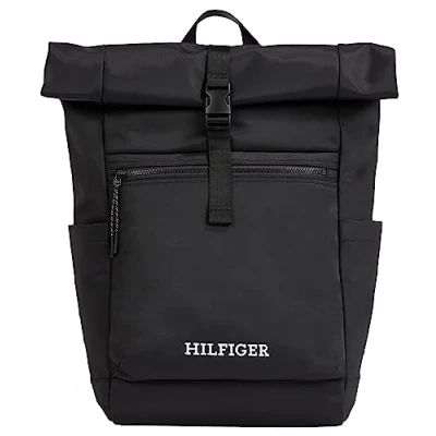 Image de Tommy Hilfiger Monotype Rolltop Backpack Unisex Sac à dos, Taille: One Size, Black