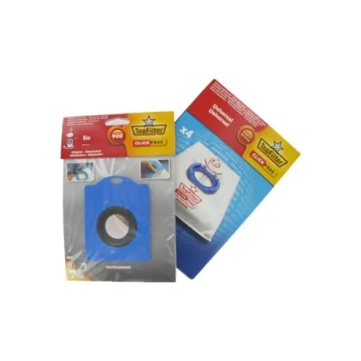 Image de Boite de 4 sacs aspirateurs universels Top Filter avec Adaptateur Click Bag pour Elio