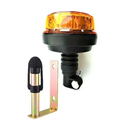 Image de Matel Service Gyrophare LED Feu avec 4 modèles de flash 12 V 24 ECE R65 R10 E9 support tube fixation pour voiture, camion, tracteur