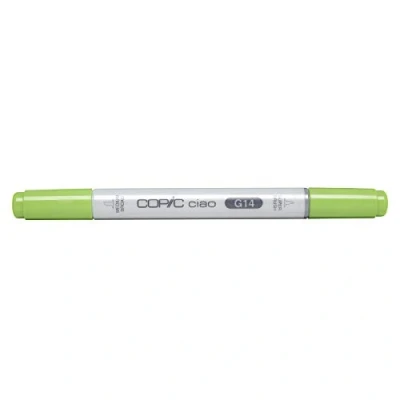 Image de COPIC Ciao G14, Apple Green, Twin Marker avec une pointe moyenne et pinceau