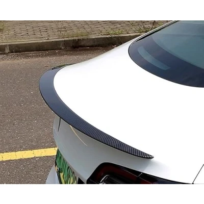 Image de Auto Spoiler Aileron Arrière Aile de Décoration Coffre pour Tesla Model 3/3 Highland/Y (Avant 2023 24) (Model 3 Highland/Fibre Carbone (2023 24))