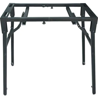 Image de Audibax STANDKEY 2 Support Réglable pour Clavier et Table de Mixage Charge Maximale 60 kg Surface Plane en Largeur Hauteur Protections Sol Caoutchouc
