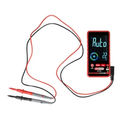 Image de KS TOOLS 150.1765F Multimètre digital Testeur électrique true RMS Tension du courant alternatif et continu Résistance Fréquence de diodes