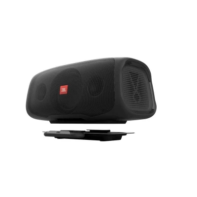 Image de JBL BASSPRO Go Plus avec Chargeur Domestique : Subwoofer Actif Caisson de Basse Voiture et Enceinte Bluetooth 200 Watts en Un Baffle Utilisable Voiture, l&#039;extérieur &amp; la Maison