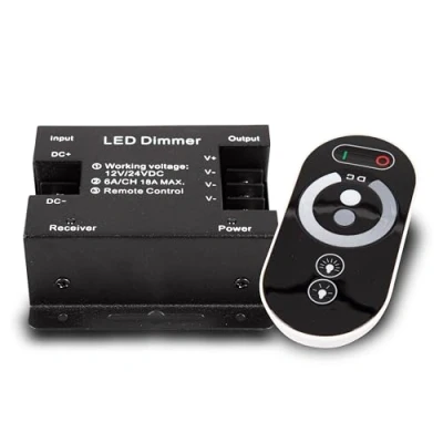 Image de gradateur LED PWM bandes 12 / 24V à 18A tactile télécommande RF
