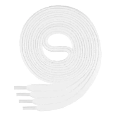 Image de Di Ficchiano 1 paire de lacets plat env. 7 mm large, Blanc Blanc, 140 cm