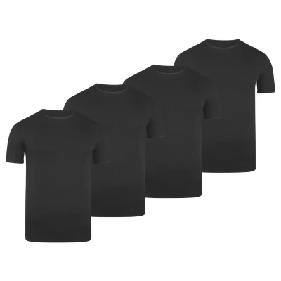 Image de BOXR T shirt en bambou Lot de 4 Noir / XL