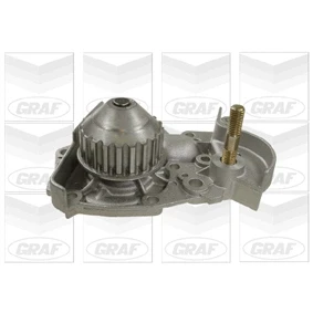 Image de GRAF PA412 Pompe à eau 20 sans joint d&#039;étanchéite mécanique Tôle d&#039;acier 52,48 pour transmission par courroie de distribution RENAULT: Rapid, CLIO 1