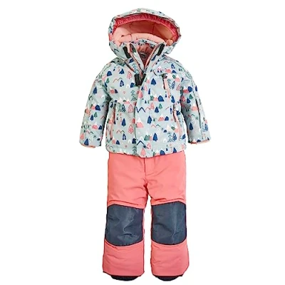 Image de killtec firstinstinct by enfants Combinaison de ski/neige 3 en 1 avec pantalon zippé et capuche, imperméable FISW 34 MNS JCKT AND PNTS, steel mint, 86, 39911 000