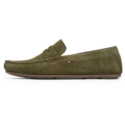 Image de TOMMY HILFIGER Mocassins Homme en Daim, Vert (Army Green), 41