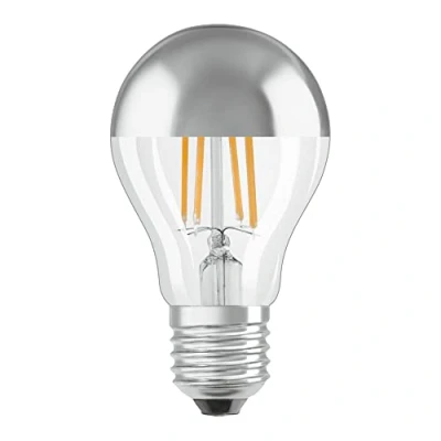 Image de OSRAM Lamps LED, forme classique avec calotte miroitée PARATHOM® CLASSIC A Mirror 50 6.5 W/2700 K E27
