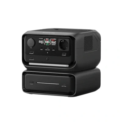 Image de EF EcoFlow River 3 Max (River Plus &amp; EB300) Station d&#039;alimentation Portable, Batterie LFP 572 Wh, Sortie 1200 W, UPS &lt; 10 ms, Connexion sans Fil, générateur Solaire pour Camping et Car