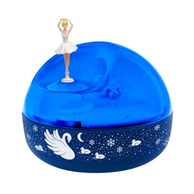 Image de TROUSSELIER Veilleuse Musicale et Lumineuse Ballerine Bébé Enfant Projecteur Aurores Boréales Etoile Projection Piles Incluses