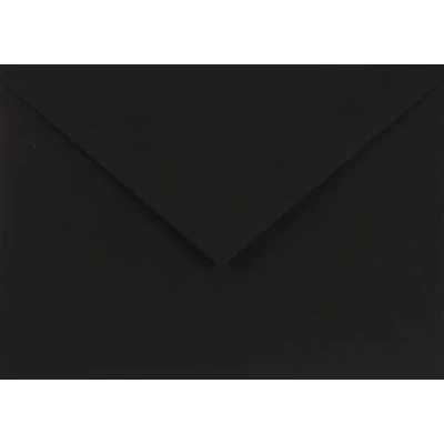 Image de Netuno 25 enveloppes noires C6 114x162mm 115g Sirio Color Nero décoratives élégantes rabat pointu colorées pour mariage anniversaire funérailles invitations cartes de vœux